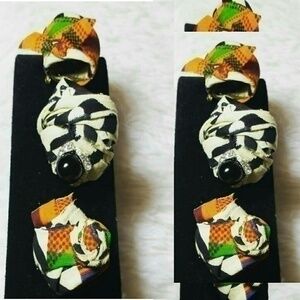 Artisian Queens Textile Turban Brooch Pins